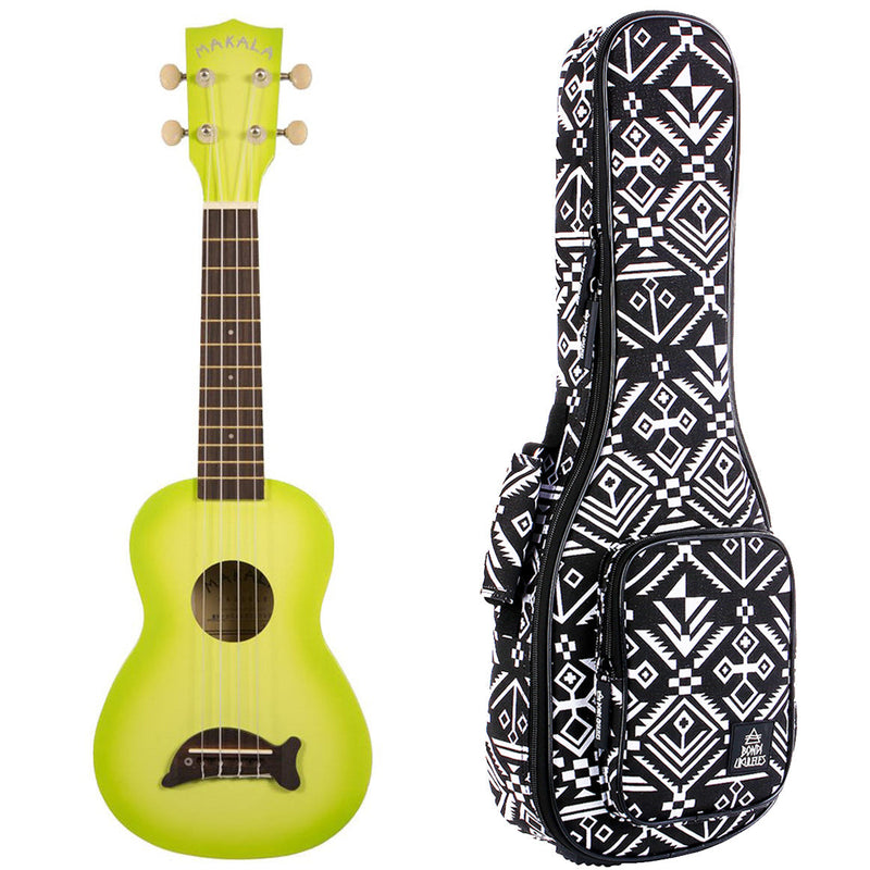 Makala Dolphin Green Burst Soprano Ukulele