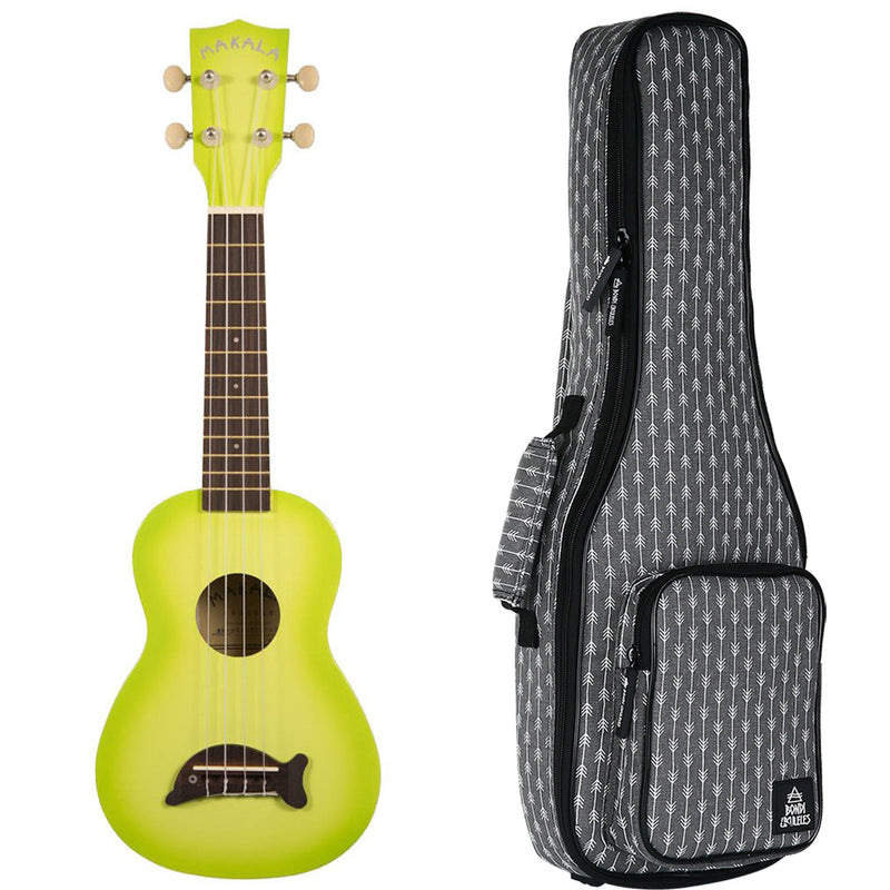 Makala Dolphin Green Burst Soprano Ukulele