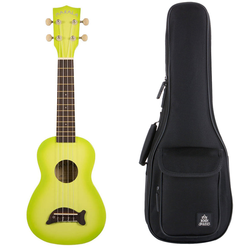 Makala Dolphin Green Burst Soprano Ukulele