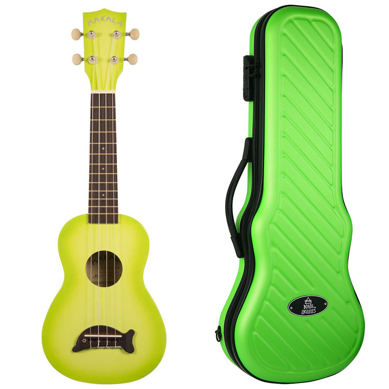 Makala Dolphin Green Burst Soprano Ukulele