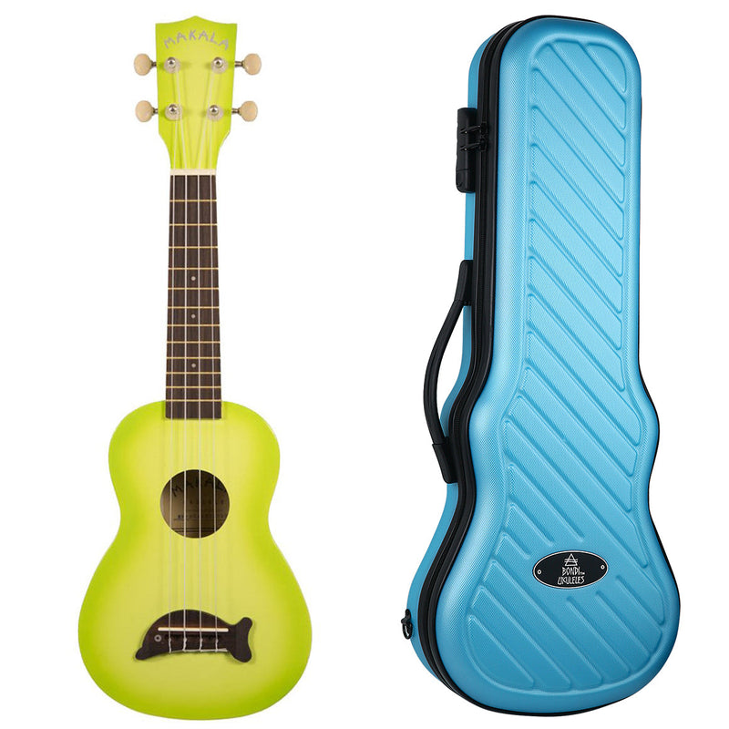Makala Dolphin Green Burst Soprano Ukulele