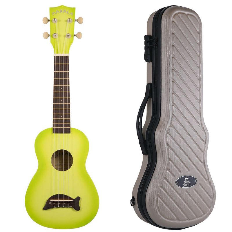 Makala Dolphin Green Burst Soprano Ukulele