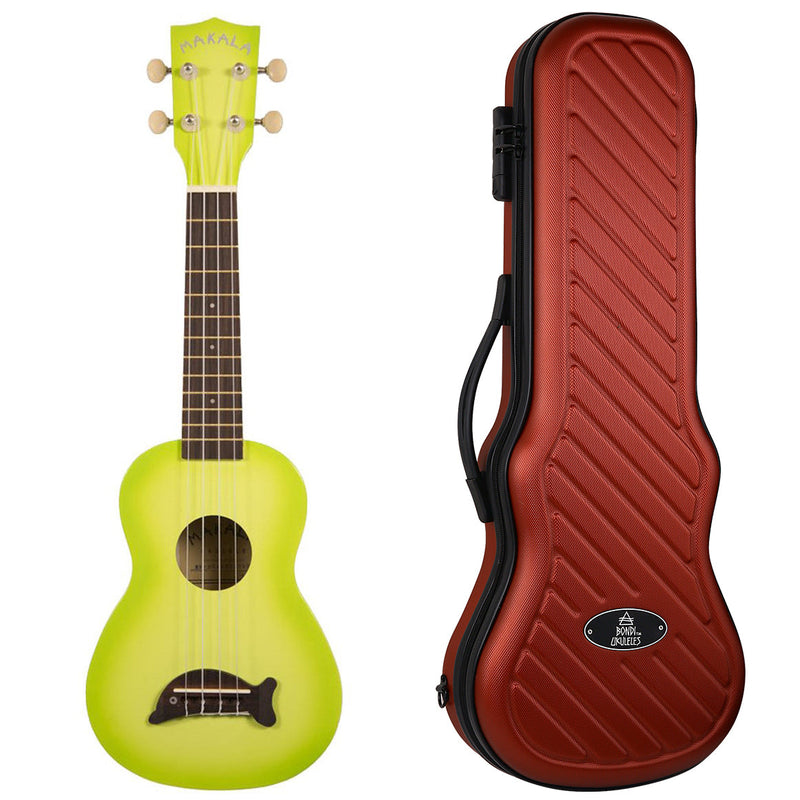 Makala Dolphin Green Burst Soprano Ukulele