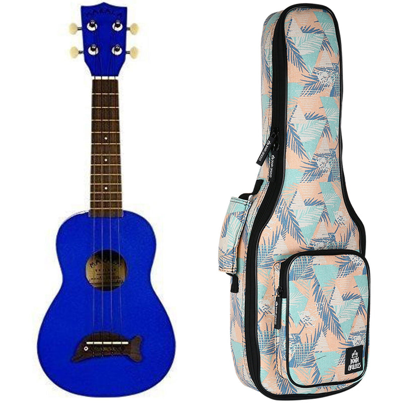 Makala Dolphin Metallic Blue Soprano Ukulele