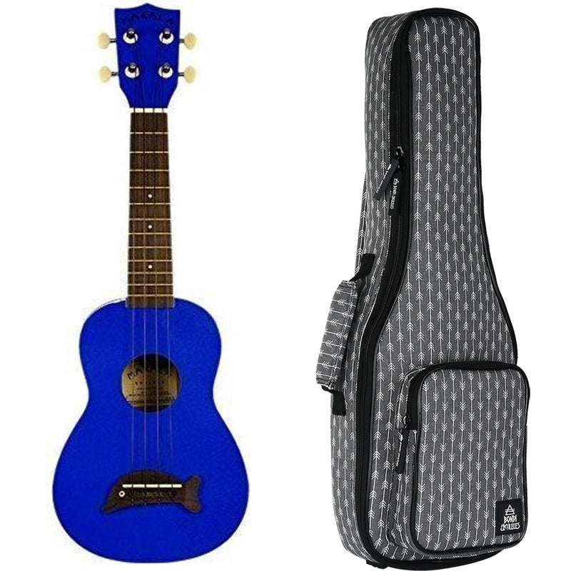 Makala Dolphin Metallic Blue Soprano Ukulele