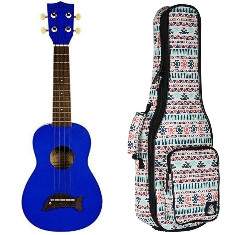 Makala Dolphin Metallic Blue Soprano Ukulele