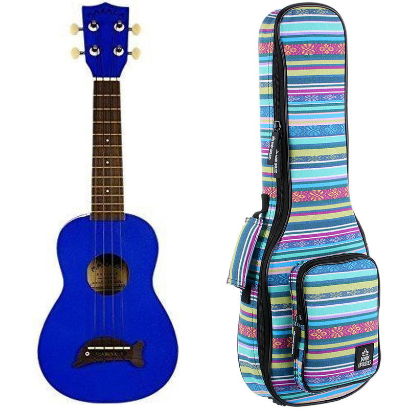 Makala Dolphin Metallic Blue Soprano Ukulele