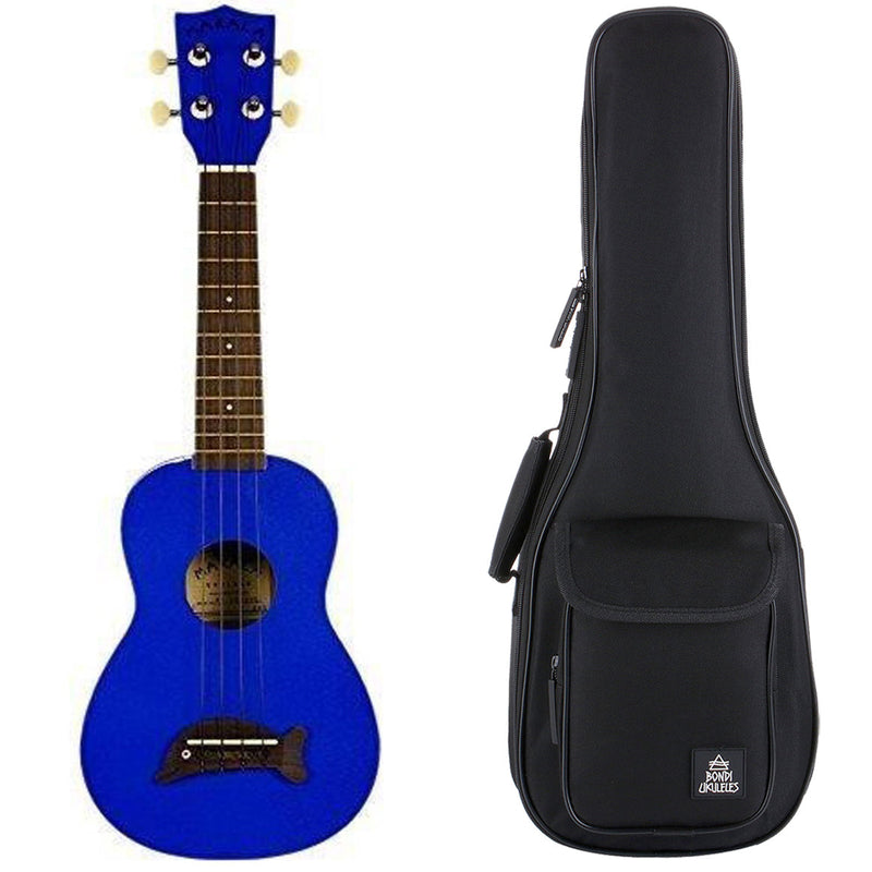 Makala Dolphin Metallic Blue Soprano Ukulele