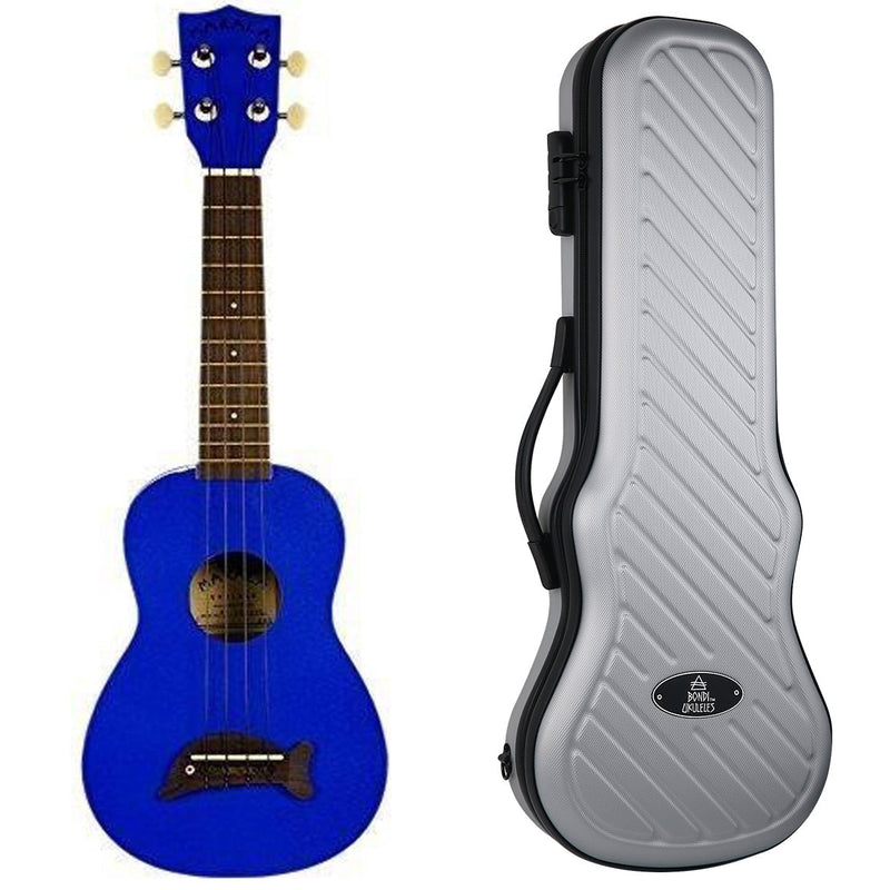 Makala Dolphin Metallic Blue Soprano Ukulele