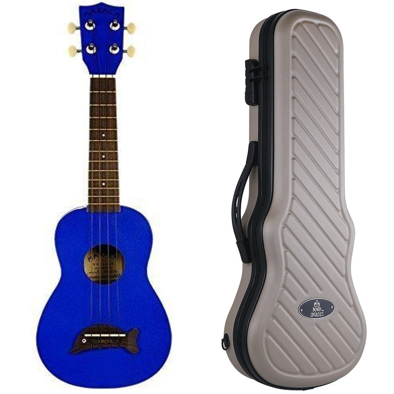 Makala Dolphin Metallic Blue Soprano Ukulele