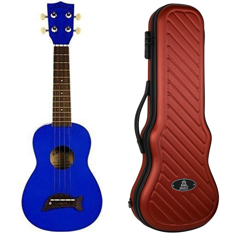 Makala Dolphin Metallic Blue Soprano Ukulele