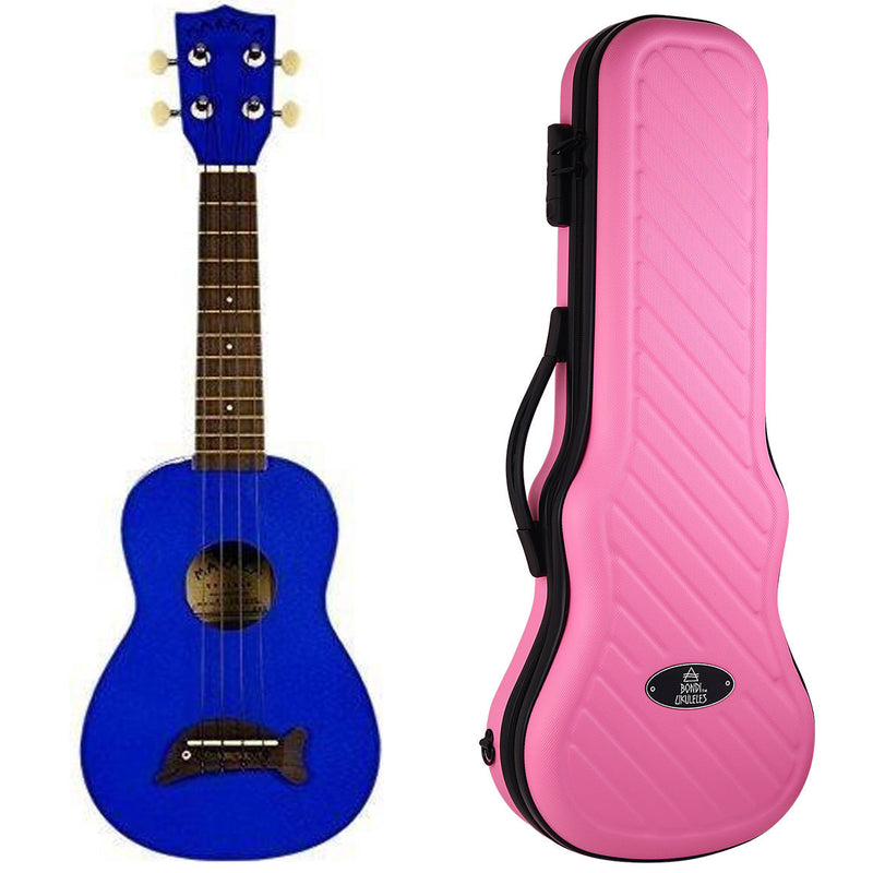 Makala Dolphin Metallic Blue Soprano Ukulele