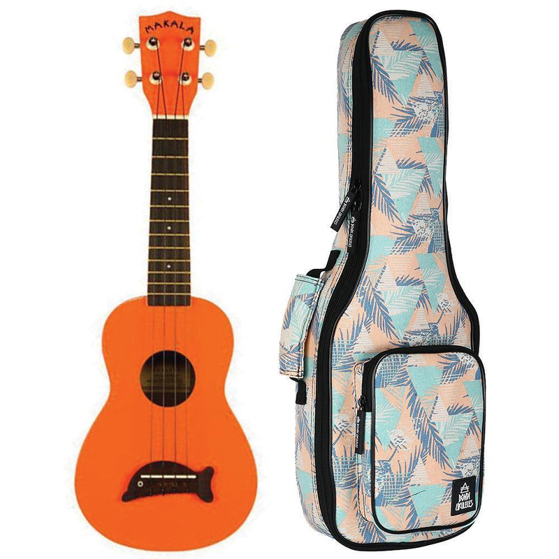 Makala Dolphin Orange Gloss Soprano Ukulele
