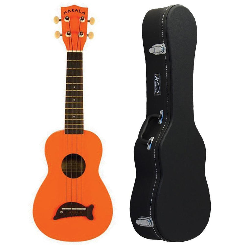 Makala Dolphin Orange Gloss Soprano Ukulele