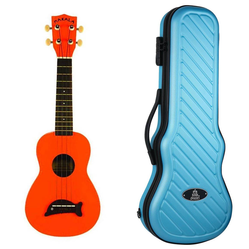 Makala Dolphin Orange Gloss Soprano Ukulele
