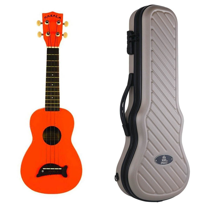 Makala Dolphin Orange Gloss Soprano Ukulele