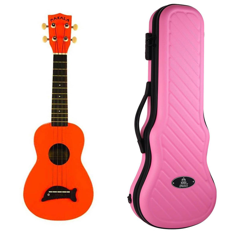 Makala Dolphin Orange Gloss Soprano Ukulele
