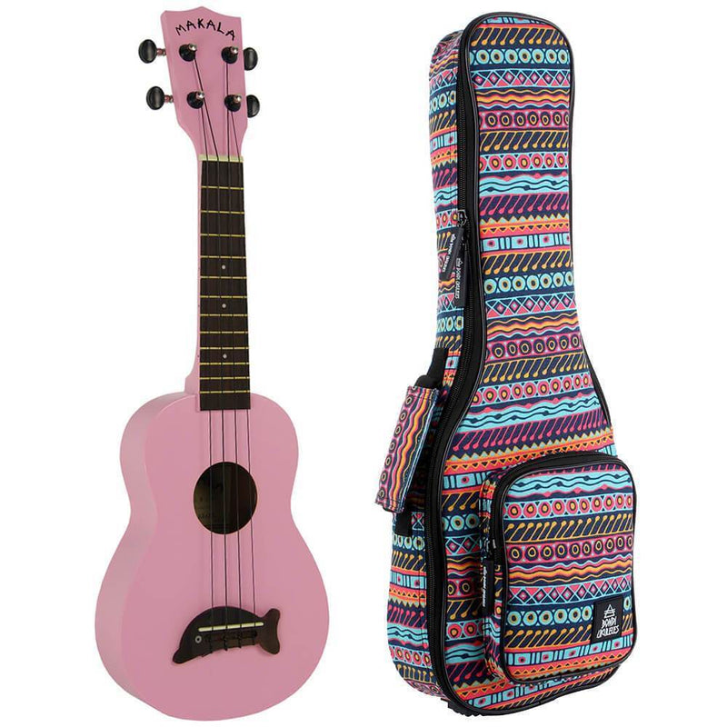 Makala Dolphin Pink Gloss Soprano Ukulele