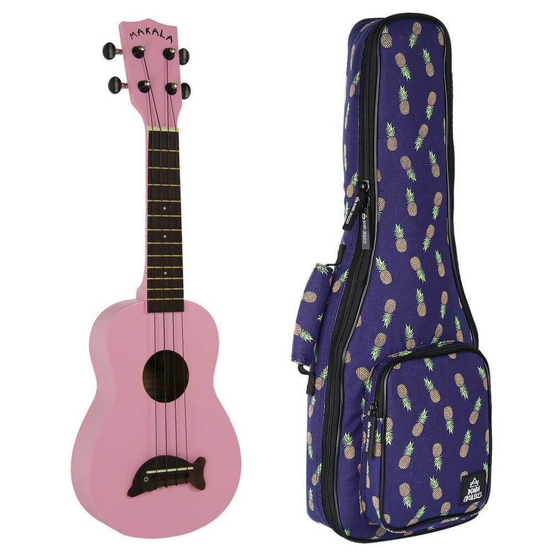 Makala Dolphin Pink Gloss Soprano Ukulele