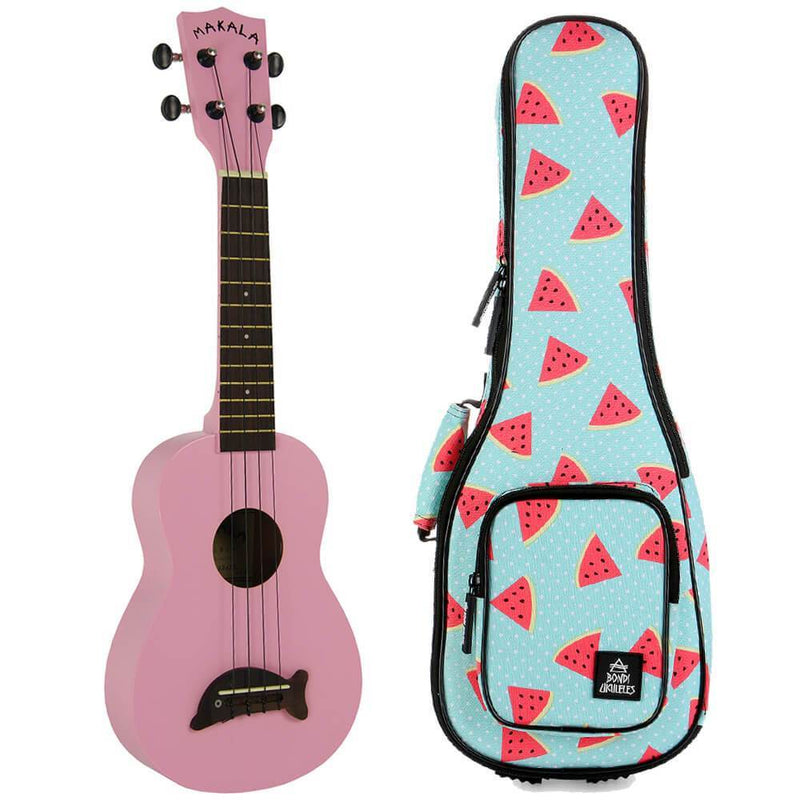 Makala Dolphin Pink Gloss Soprano Ukulele