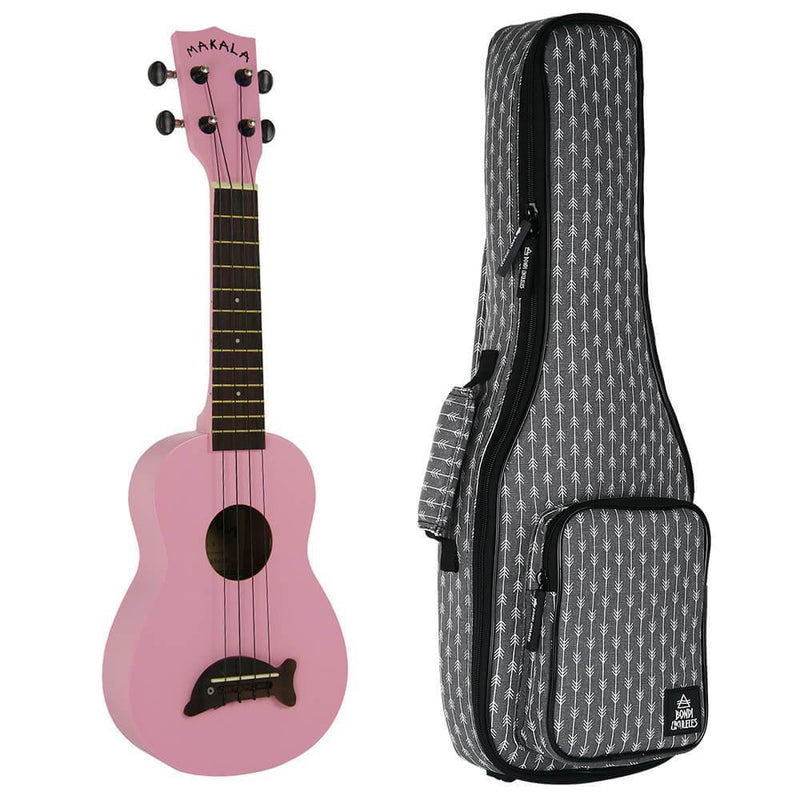 Makala Dolphin Pink Gloss Soprano Ukulele