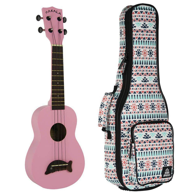 Makala Dolphin Pink Gloss Soprano Ukulele