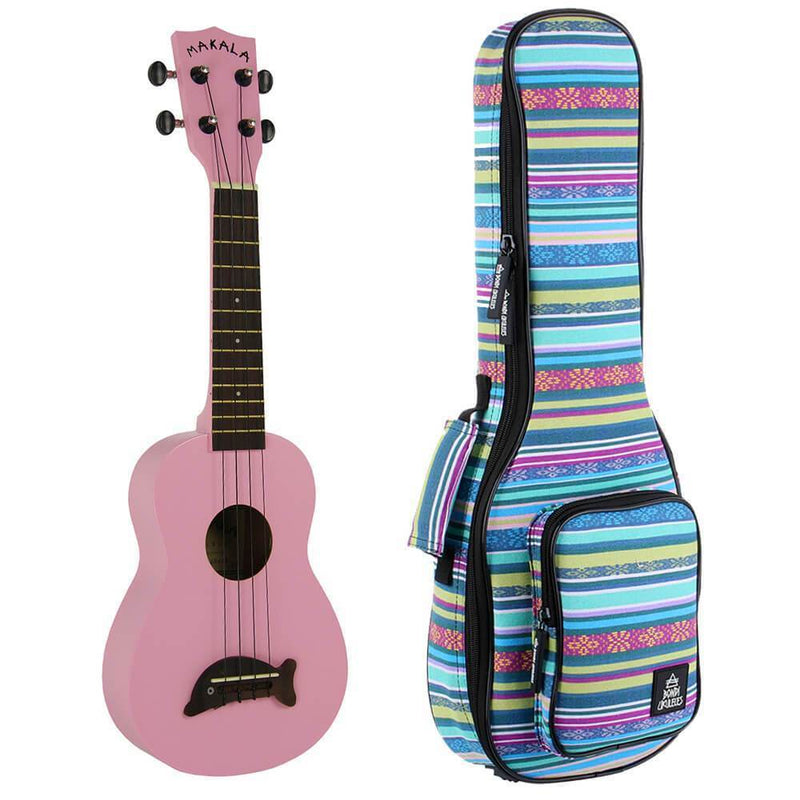 Makala Dolphin Pink Gloss Soprano Ukulele