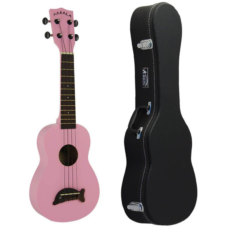 Makala Dolphin Pink Gloss Soprano Ukulele