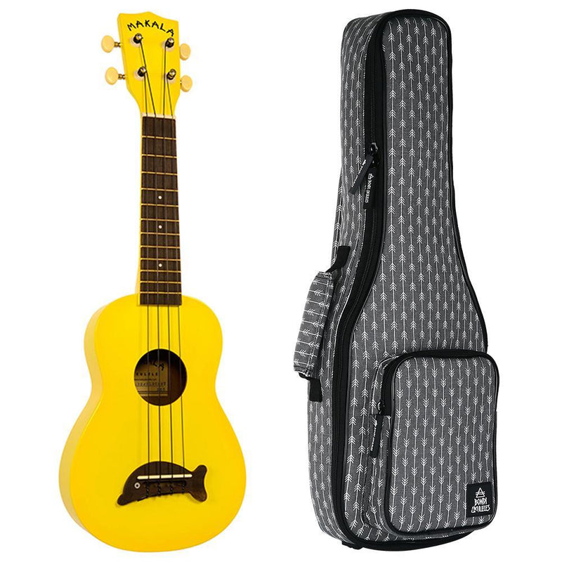 Makala Dolphin Yellow Burst Soprano Ukulele