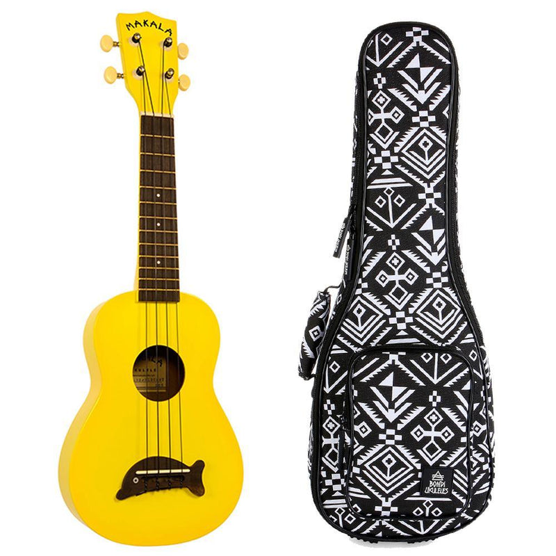 Makala Dolphin Yellow Burst Soprano Ukulele