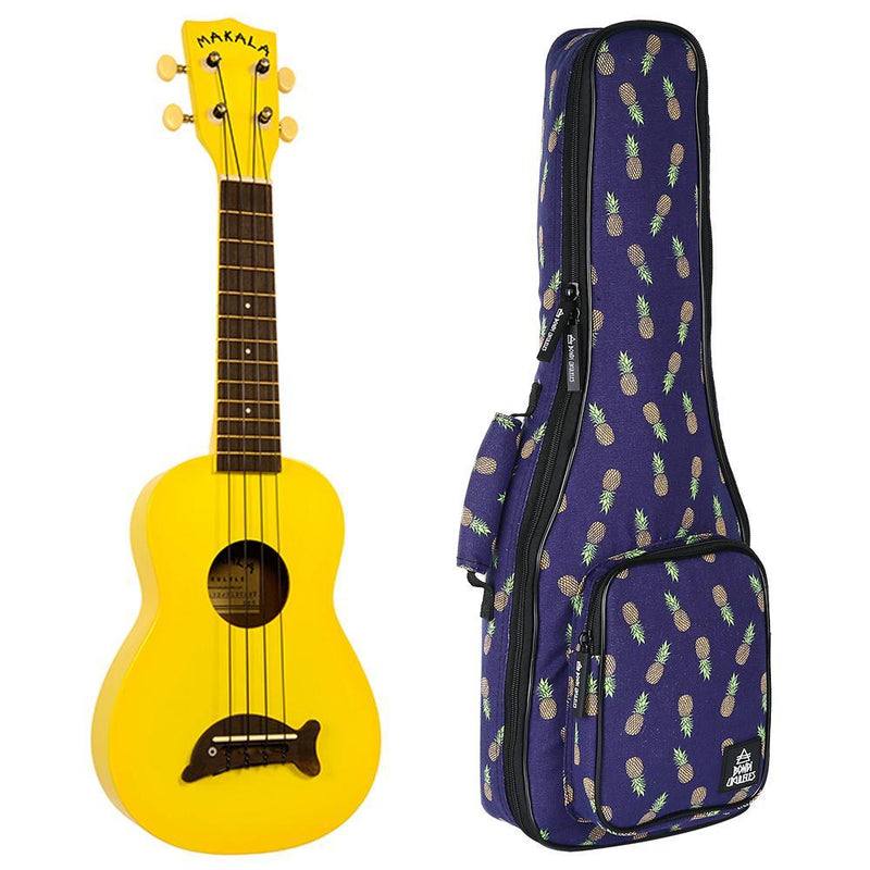 Makala Dolphin Yellow Burst Soprano Ukulele