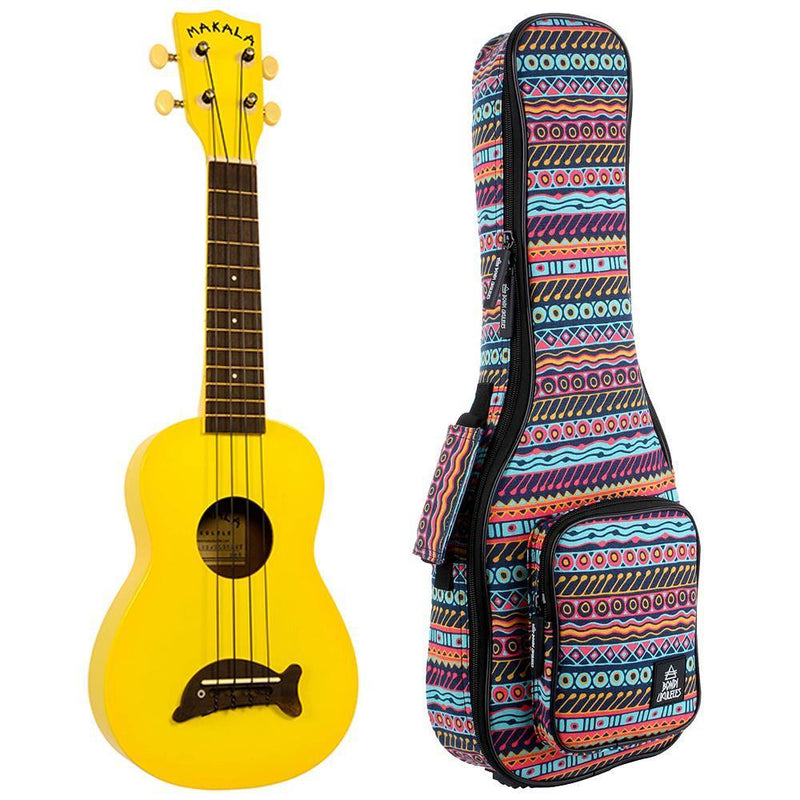 Makala Dolphin Yellow Burst Soprano Ukulele