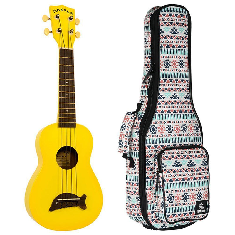 Makala Dolphin Yellow Burst Soprano Ukulele