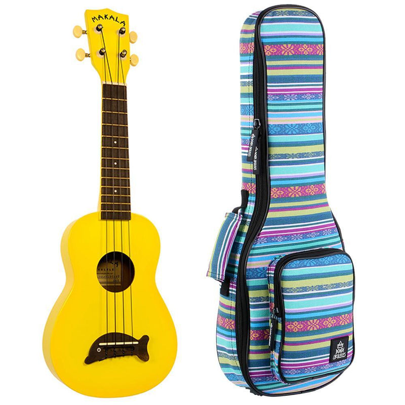 Makala Dolphin Yellow Burst Soprano Ukulele
