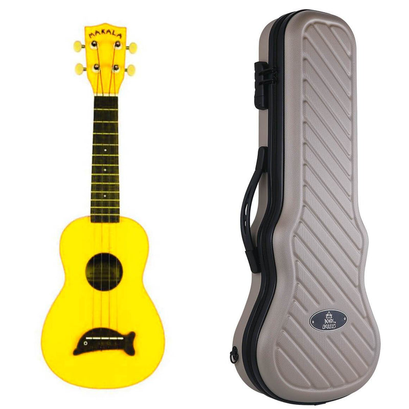 Makala Dolphin Yellow Burst Soprano Ukulele