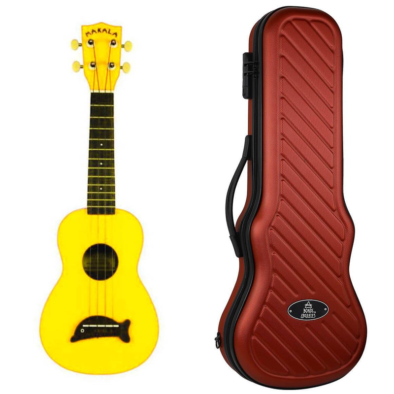 Makala Dolphin Yellow Burst Soprano Ukulele