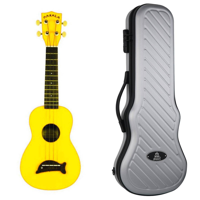 Makala Dolphin Yellow Burst Soprano Ukulele