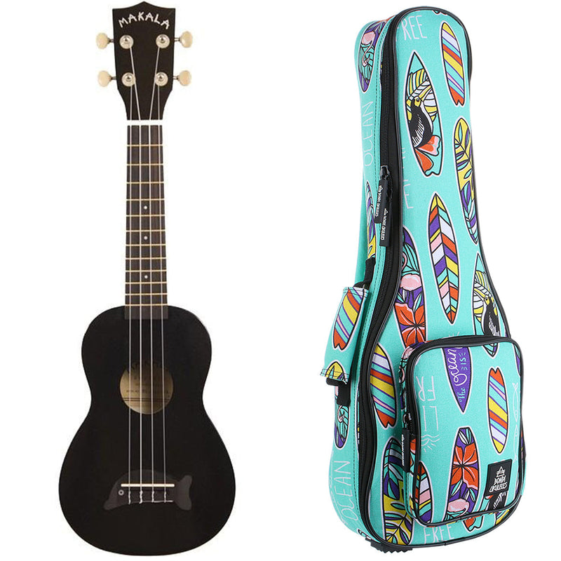 Makala Jet Black Dolphin Soprano Ukulele