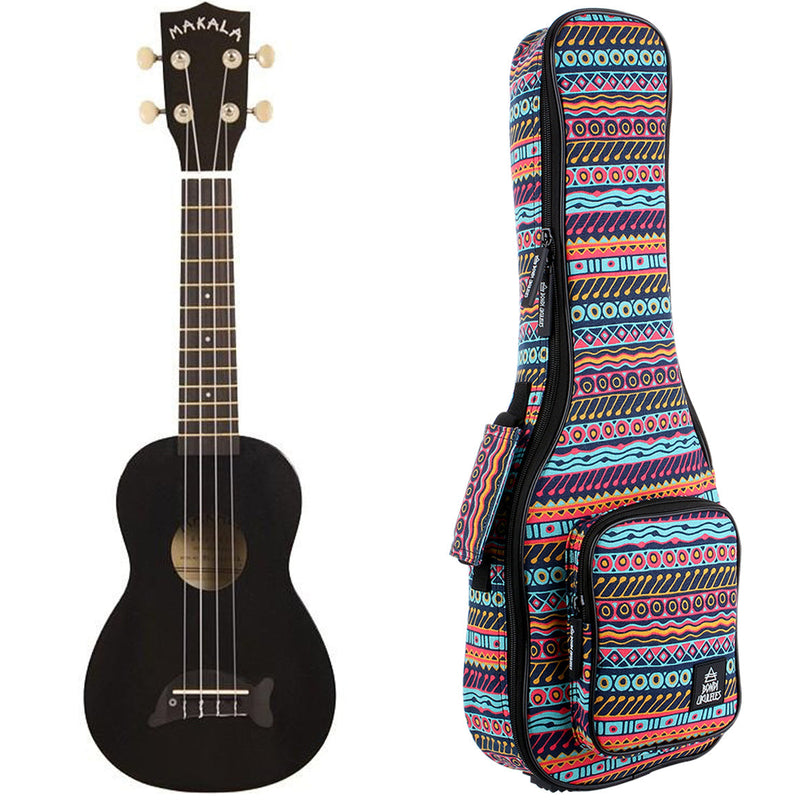 Makala Jet Black Dolphin Soprano Ukulele