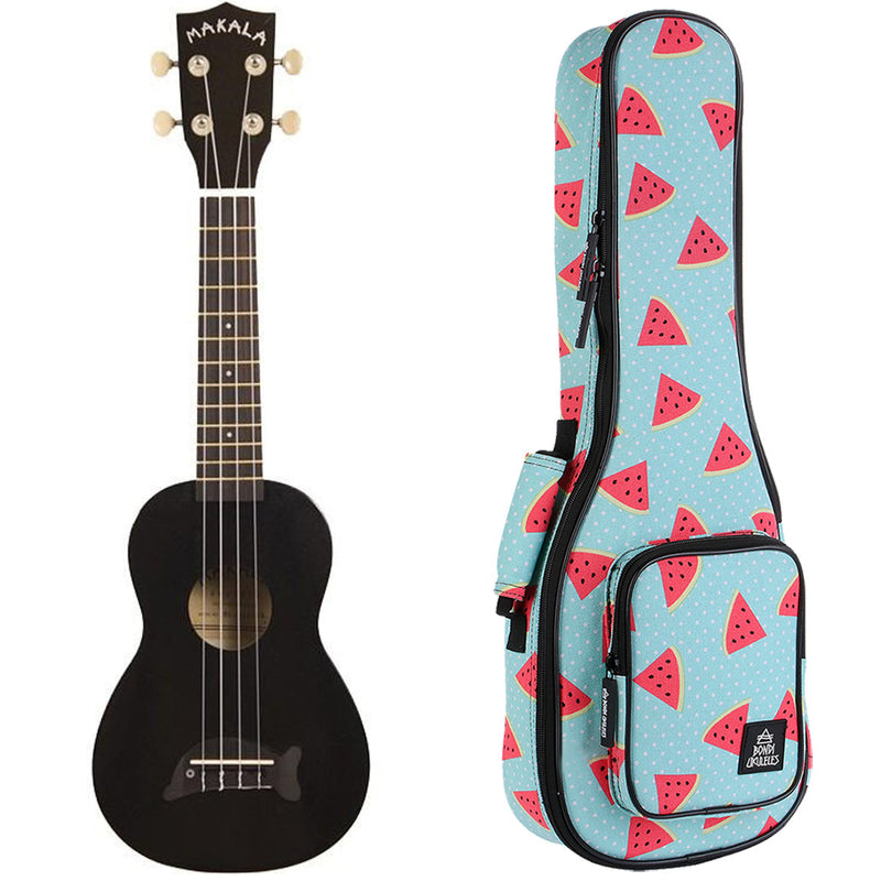 Makala Jet Black Dolphin Soprano Ukulele