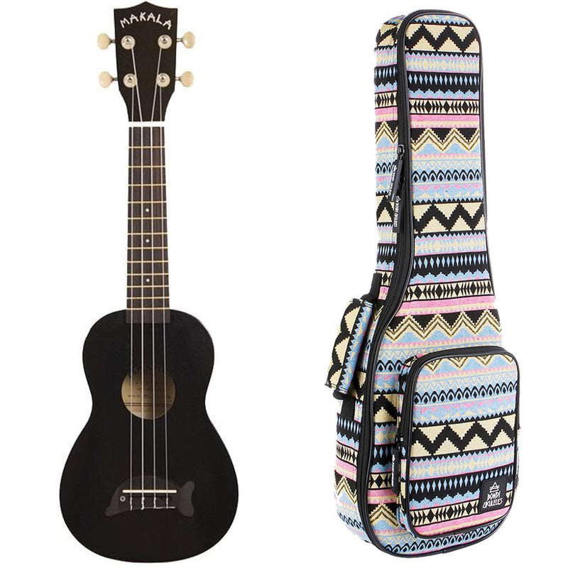Makala Jet Black Dolphin Soprano Ukulele