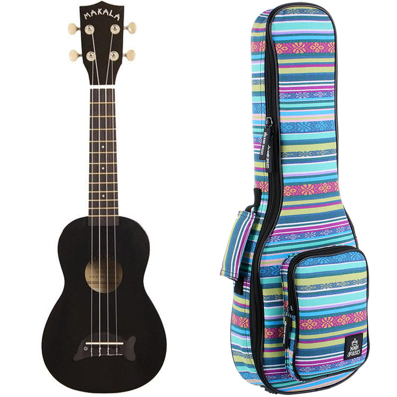 Makala Jet Black Dolphin Soprano Ukulele