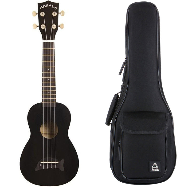 Makala Jet Black Dolphin Soprano Ukulele