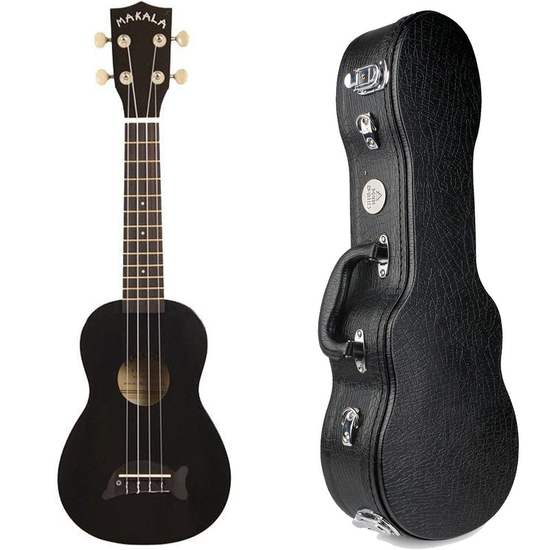 Makala Jet Black Dolphin Soprano Ukulele