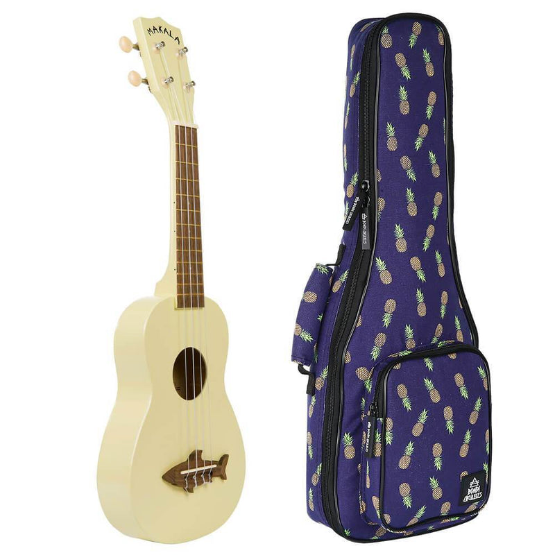 Makala Shark Coral Yellow Soprano Ukulele