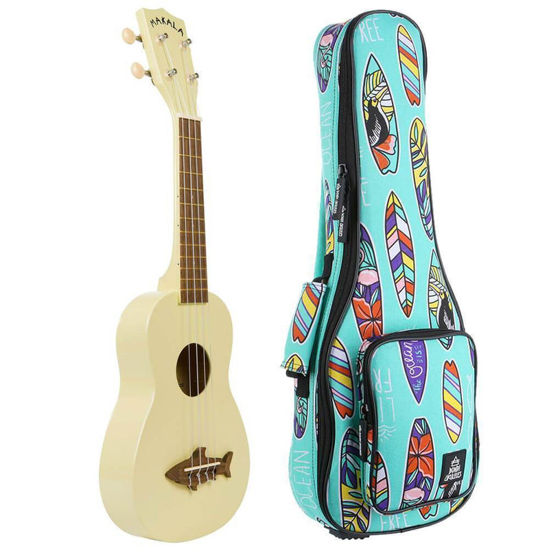 Makala Shark Coral Yellow Soprano Ukulele