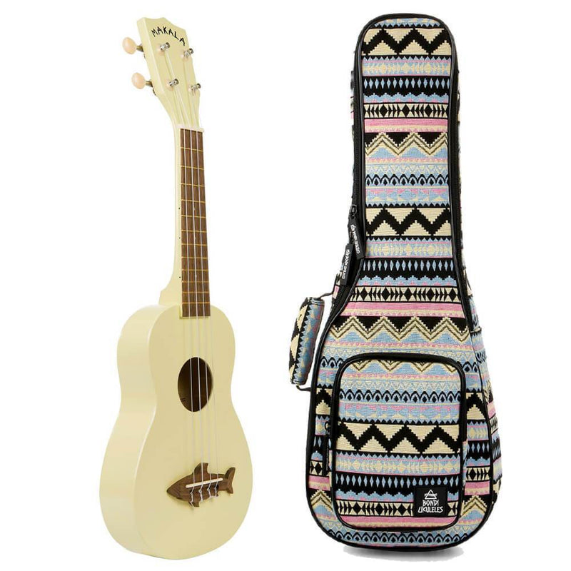 Makala Shark Coral Yellow Soprano Ukulele