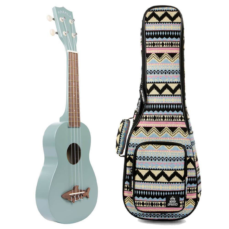 Makala Shark Fin Gray Soprano Ukulele