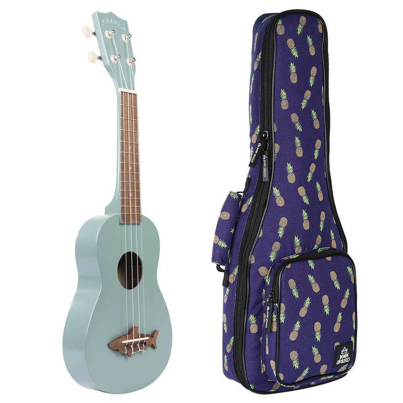 Makala Shark Fin Gray Soprano Ukulele