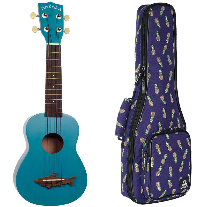 Makala Shark Mako Blue Soprano Ukulele